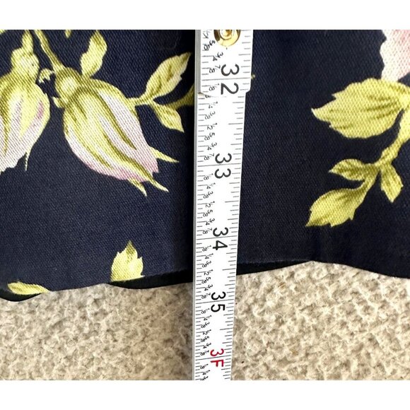 Rag & Bone Ruby Floral Dress Mesh Back Roses Print Navy Blue Pink - Picture 7 of 16